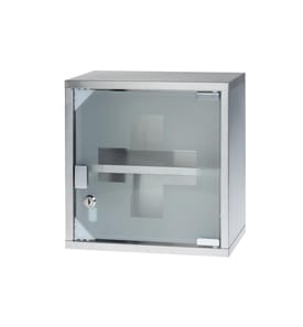 STRUCT - Erste Hilfe Schrank 30 x 30 x 12 cm, Edelstahl