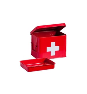 ZELLER - Present Erste Hilfe Schrank 21.5 x 16 x 16 cm, Rot