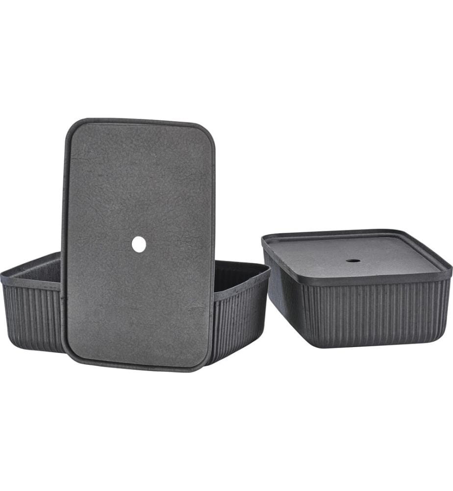 ZONE DENMARK - Boîte de rangement Pulp L 2 pièces, Noir