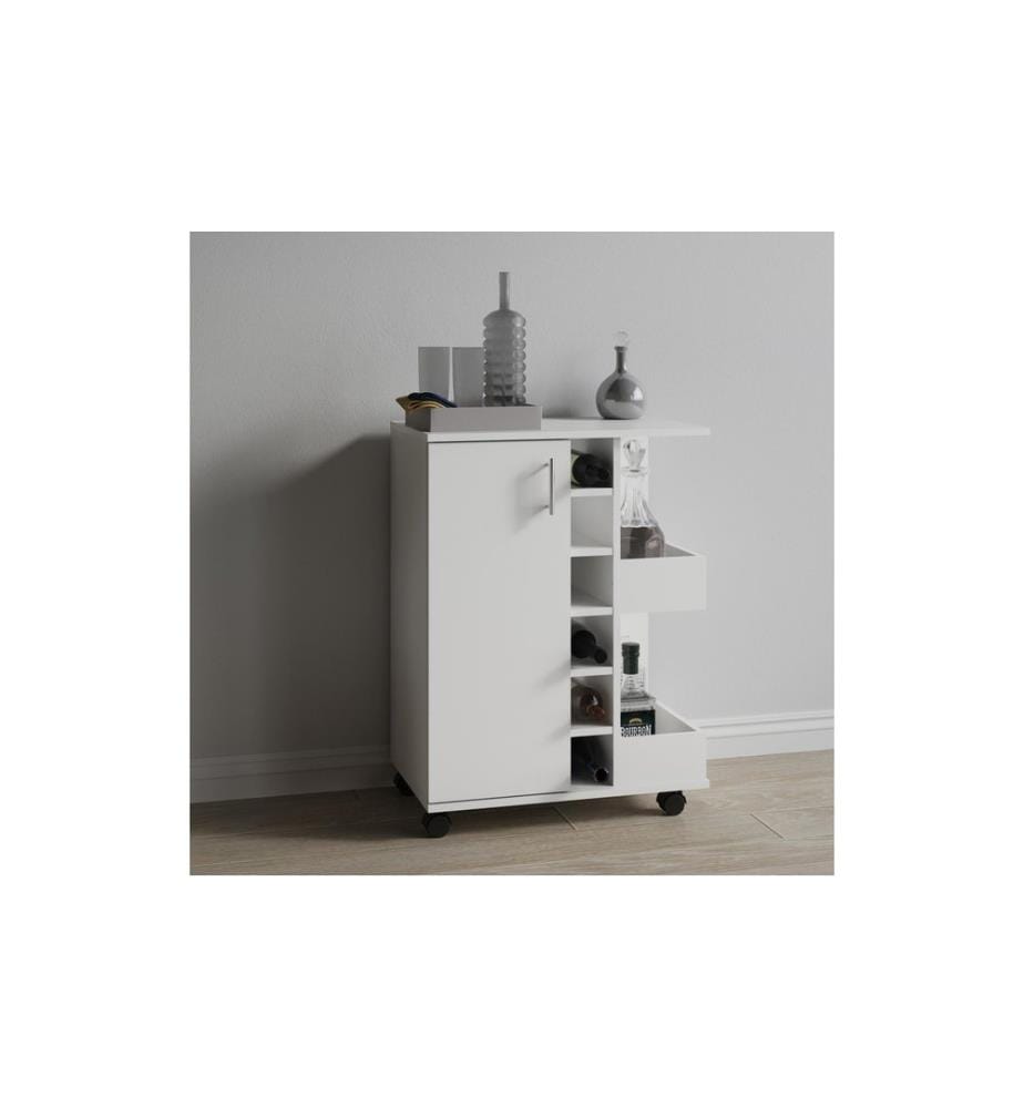 VCM - Chariot de cuisine Esilo M 63 x 85 x 40 cm, Blanc