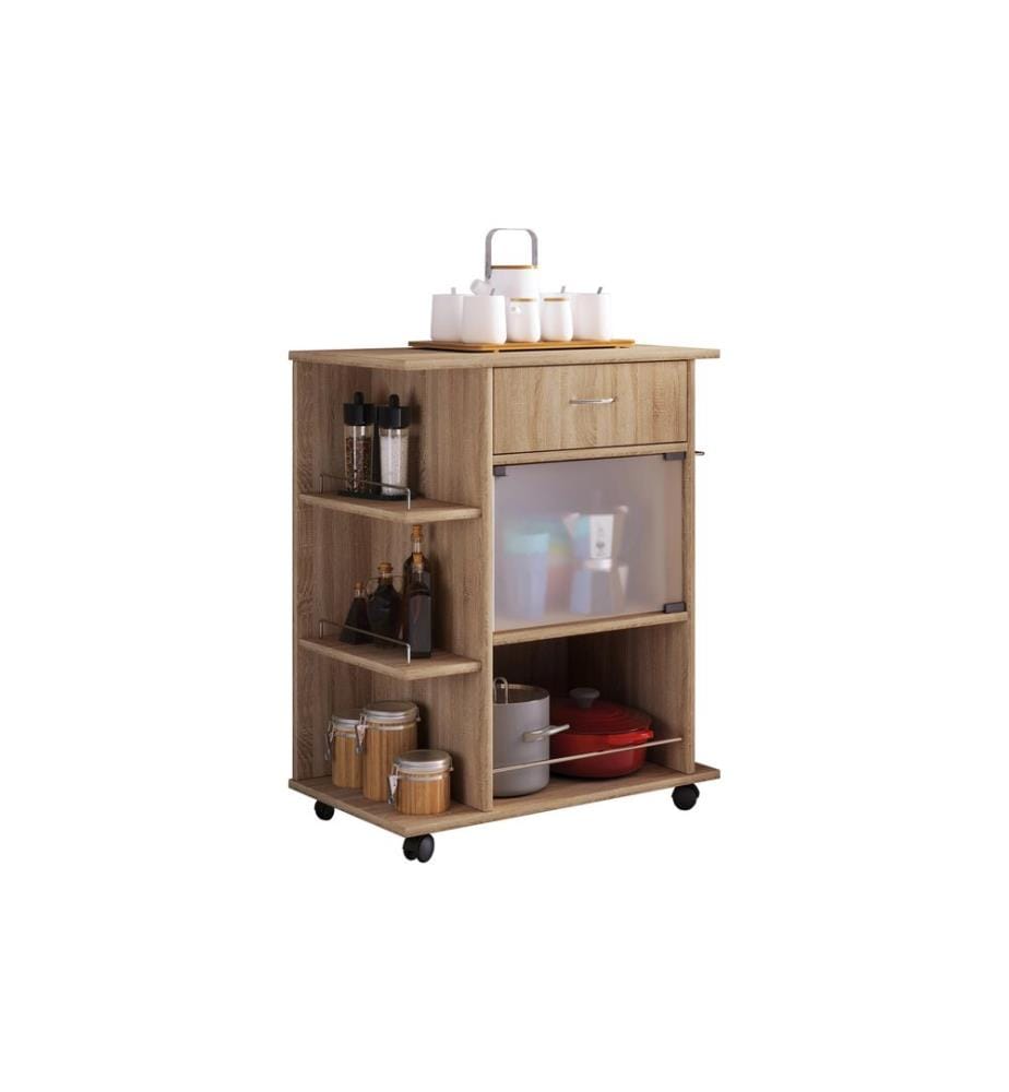 VCM - Küchenwagen Pocis 65 x 80 x 39 cm, Sonoma-Eiche