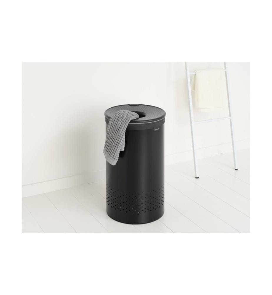 BRABANTIA - Wäschesammler 60 l, Schwarz