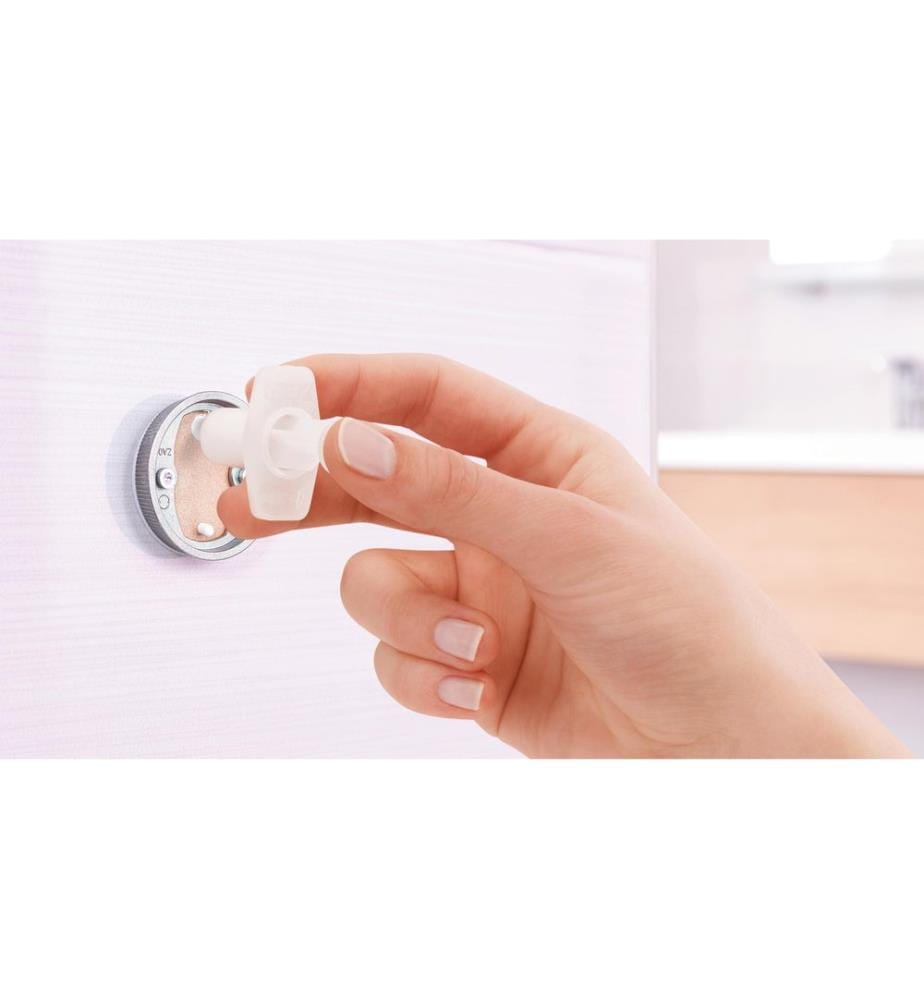 TESA - Porte-rouleau pour papier toilette Esteetic avec couvercle Argenté
