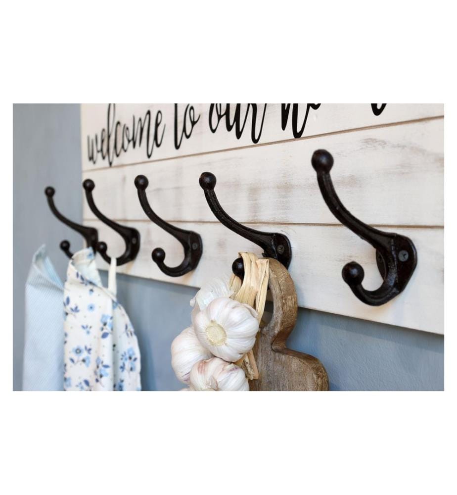 CHIC ANTIQUE - Crochet mural welcome to our home, Crème
