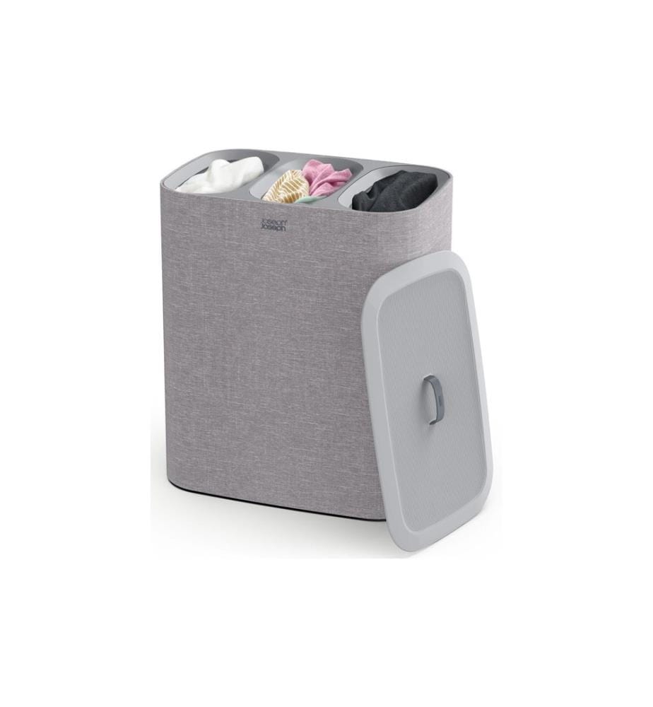 Joseph Joseph - Wäschesammler Tota Trio 90 L, 3x 30 L, Grau