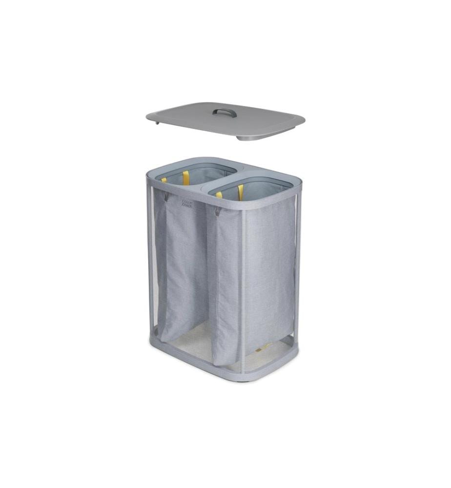 Joseph Joseph - Wäschesammler Tota 90 L, 2x 45 L, Grau