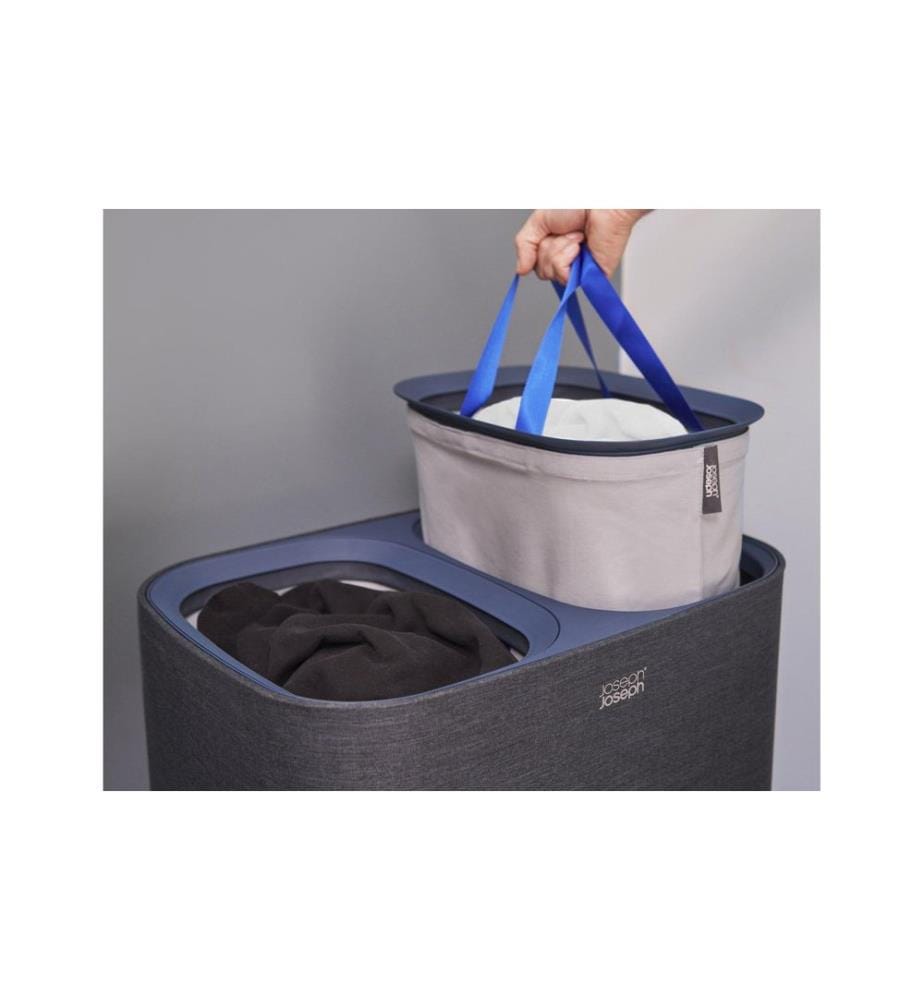 Joseph Joseph - Corbeille à lessive Tota 90 L, 2x 45 L, noir