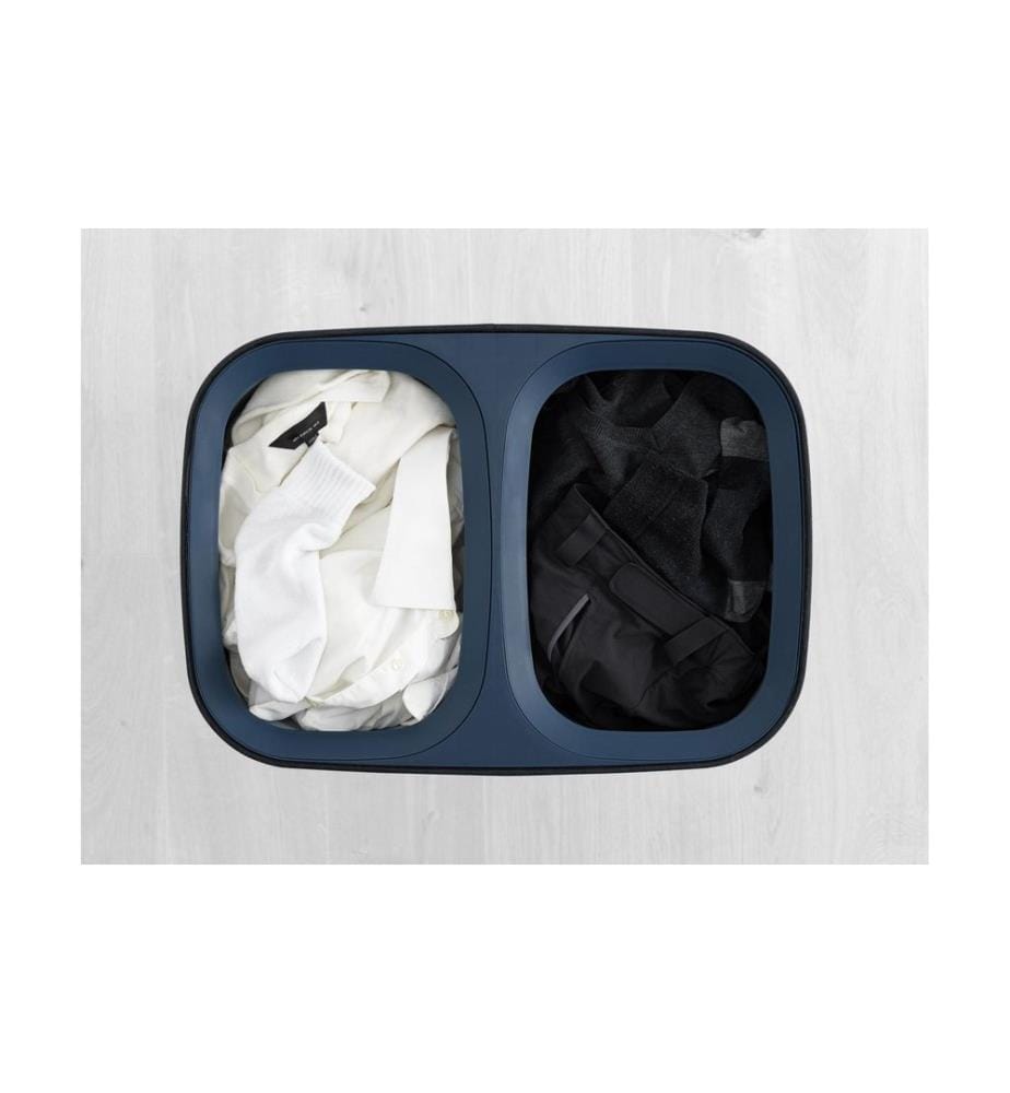 Joseph Joseph - Corbeille à lessive Tota 90 L, 2x 45 L, noir