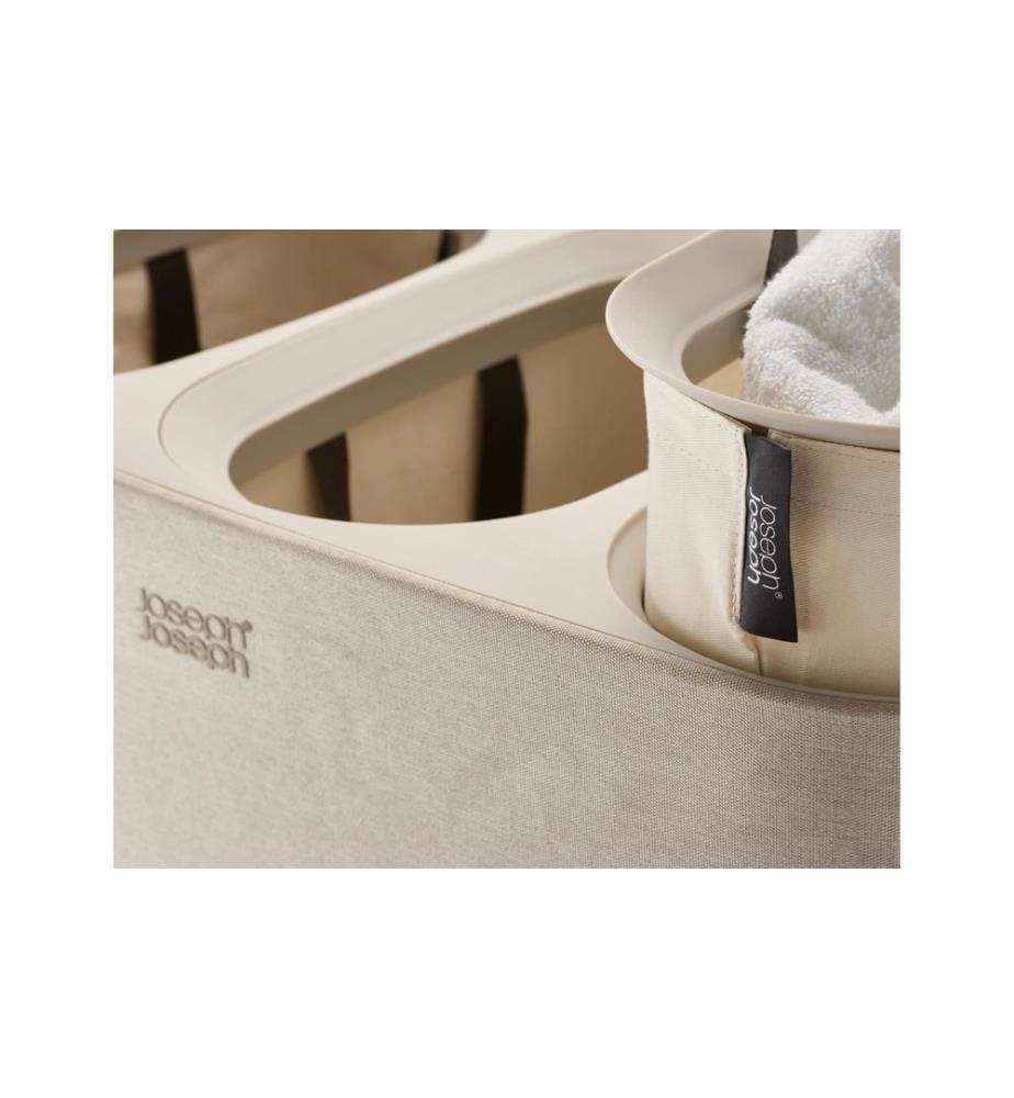 Joseph Joseph - Corbeille à lessive Tota Trio 90 L, 3x 30 L, écru