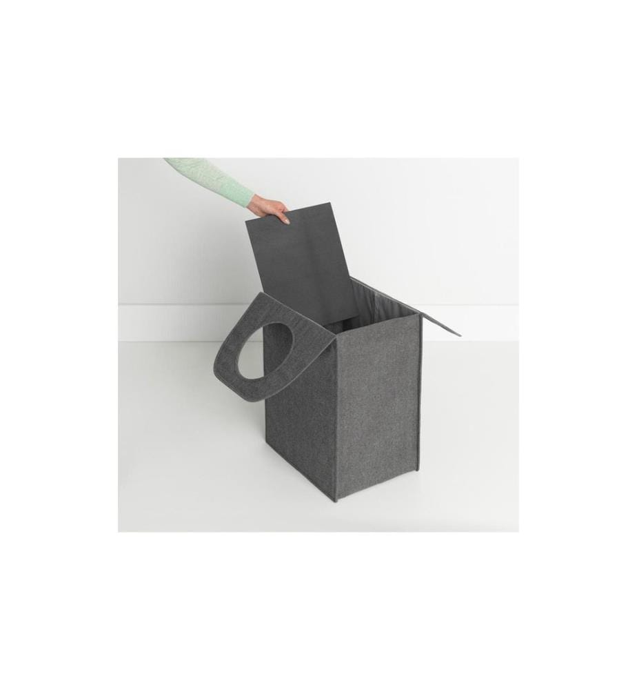 BRABANTIA - Corbeille à lessive pliable, 55 litres, noir