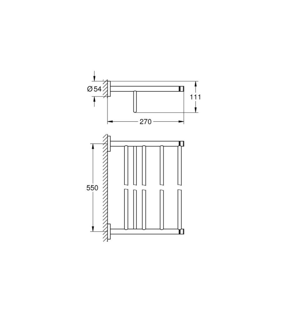 GROHE - Handtuchhalter Essentials 55 cm, Chrom