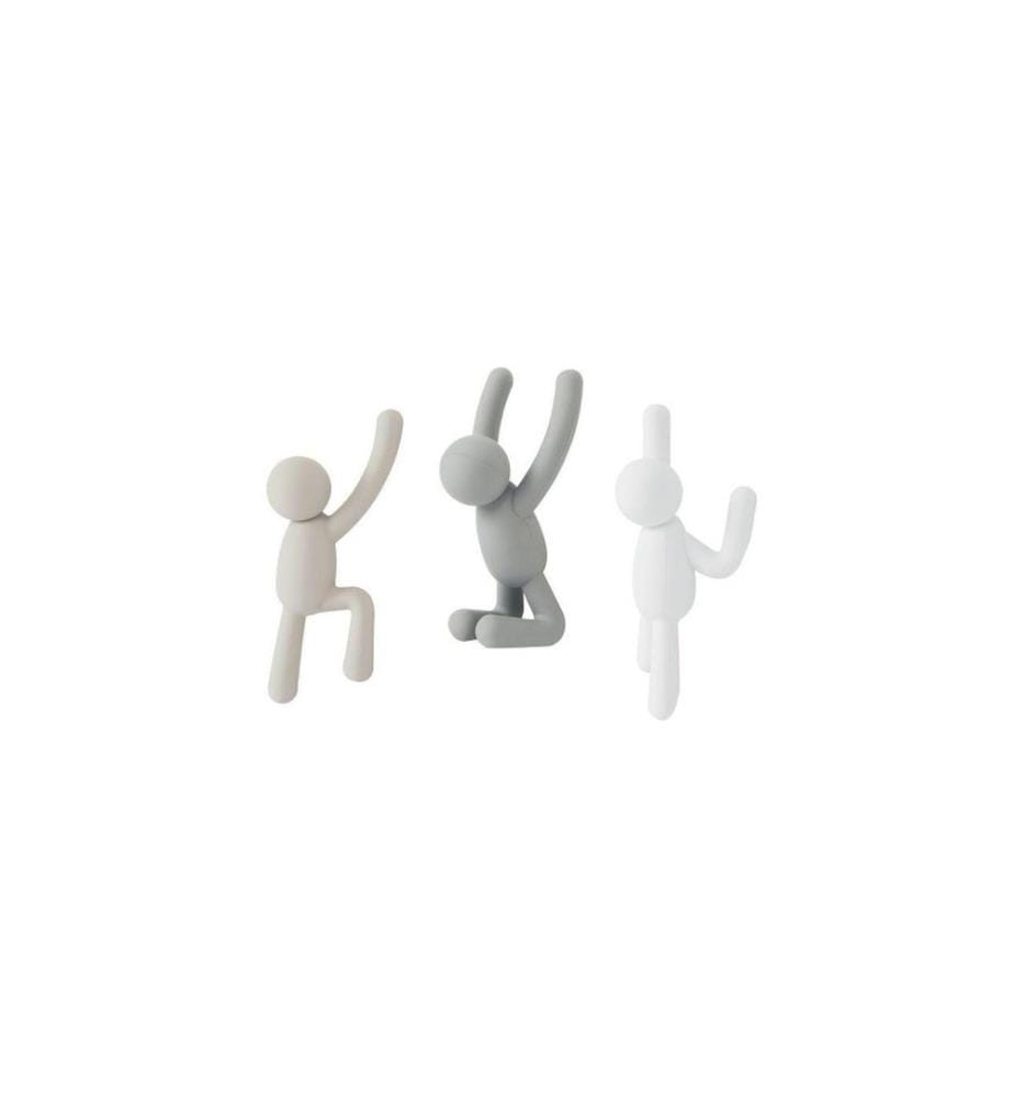 UMBRA - Wandhaken Buddy Weiss/Grautöne, Kunststoff