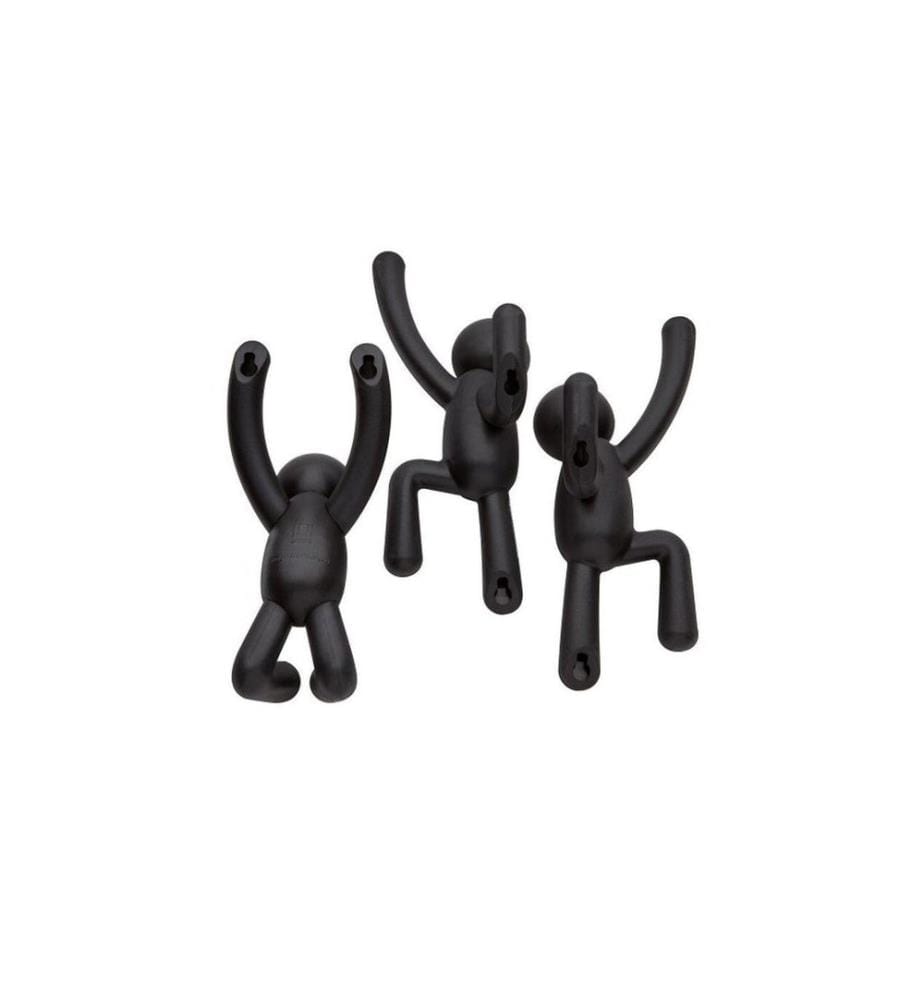 UMBRA - Wandhaken Buddy Schwarz, Kunststoff