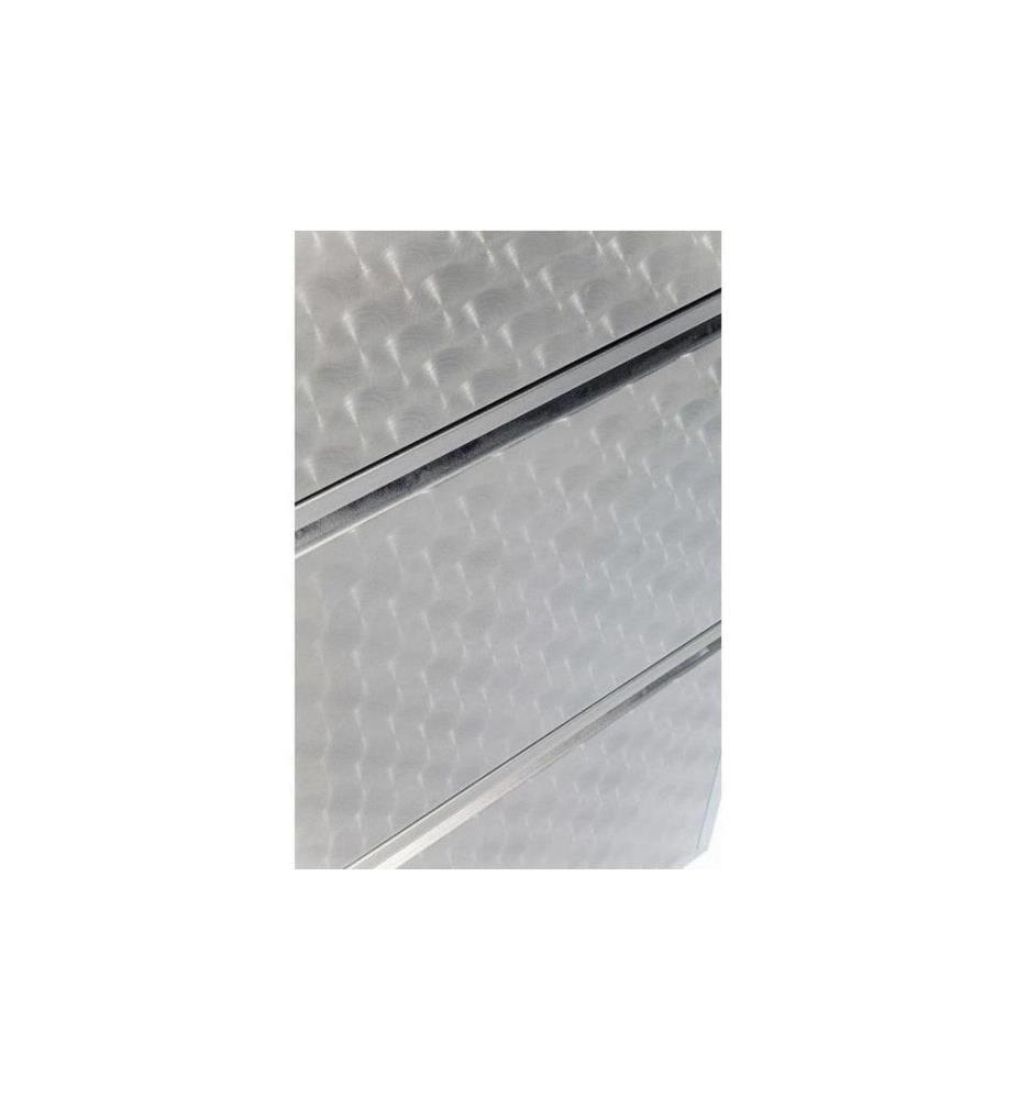 Kare Schuhschrank Caruso 100 x 50 cm, Silber