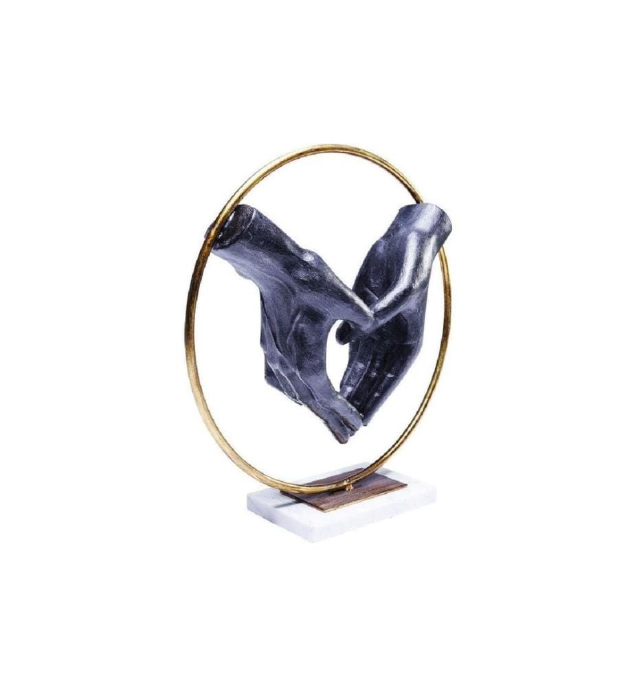 Kare Dekofigur Elements Heart Hand Polyresin