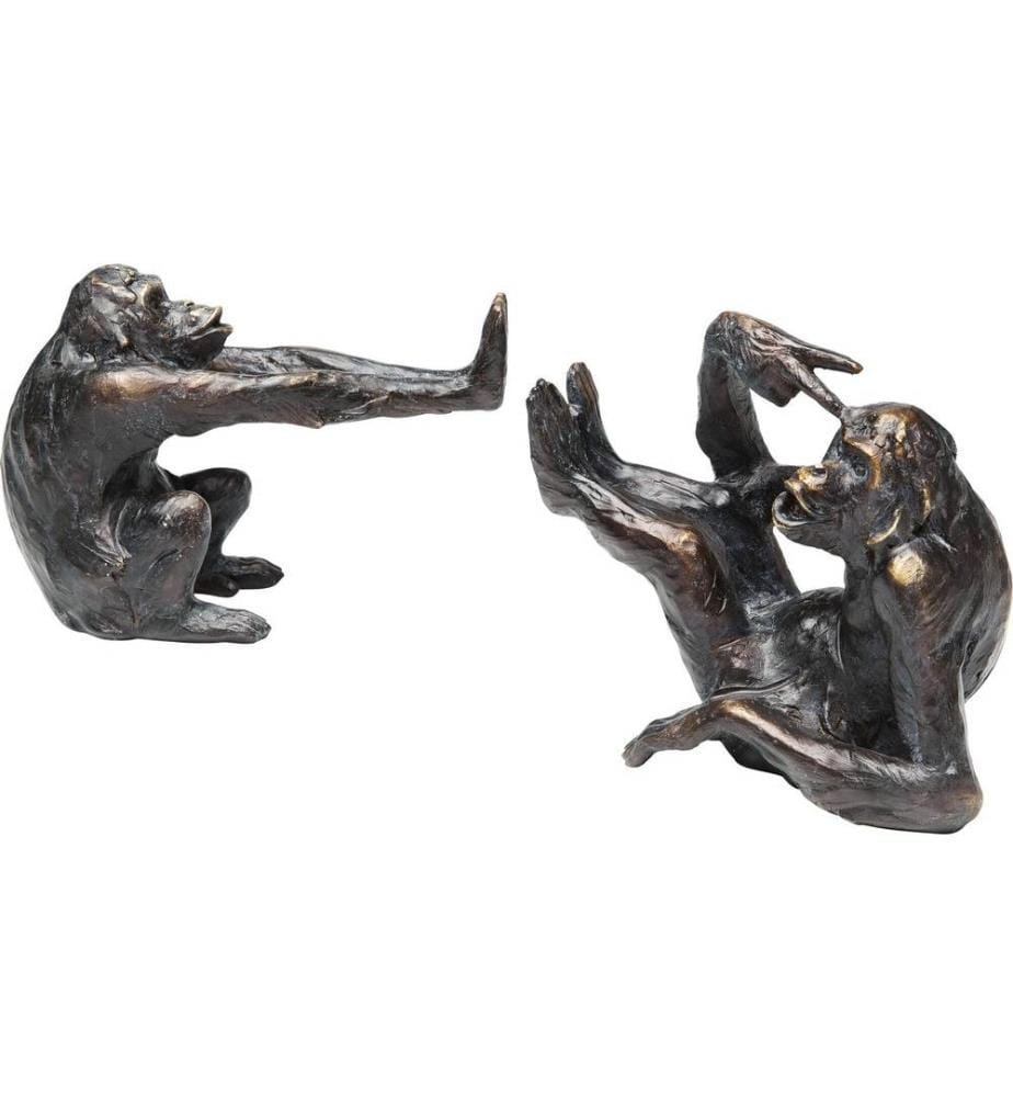 Kare Serre-livres Monkey Brun