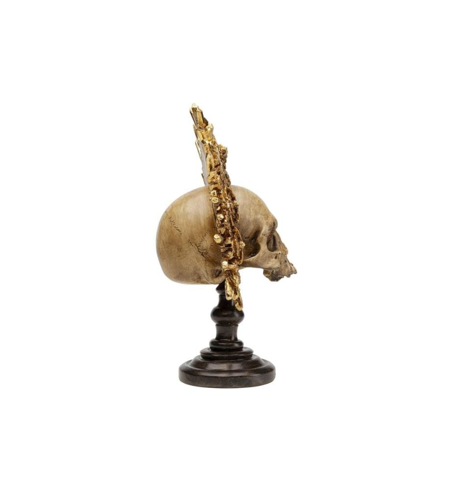 Kare Dekofigur King Skull Gold