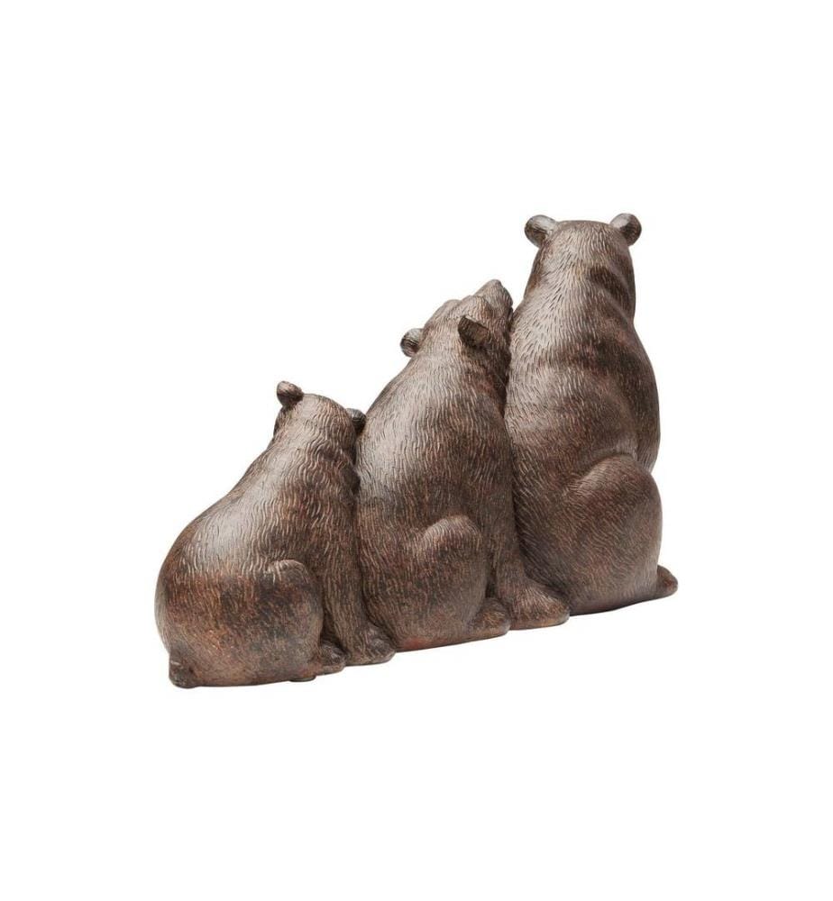 Kare Dekofigur Relaxed Bear Family Braun