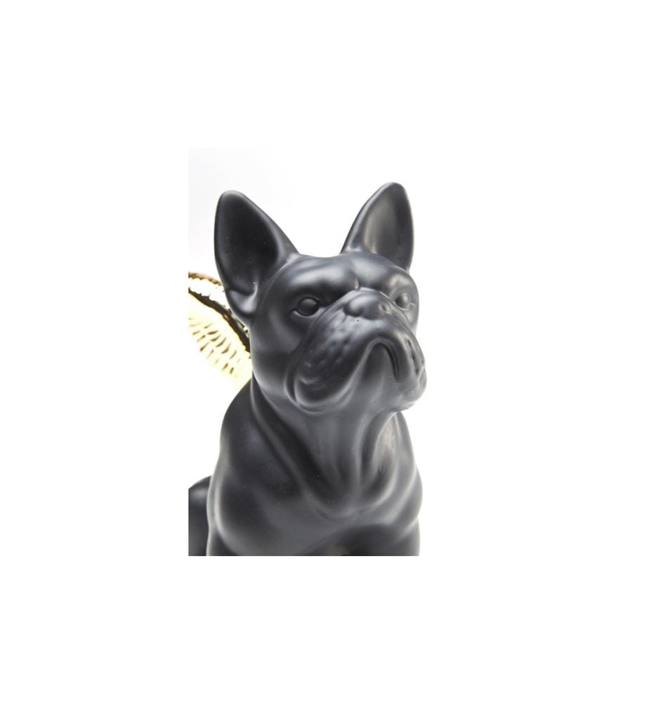 Kare Aufsteller Sitting Angel Dog Gold/Schwarz