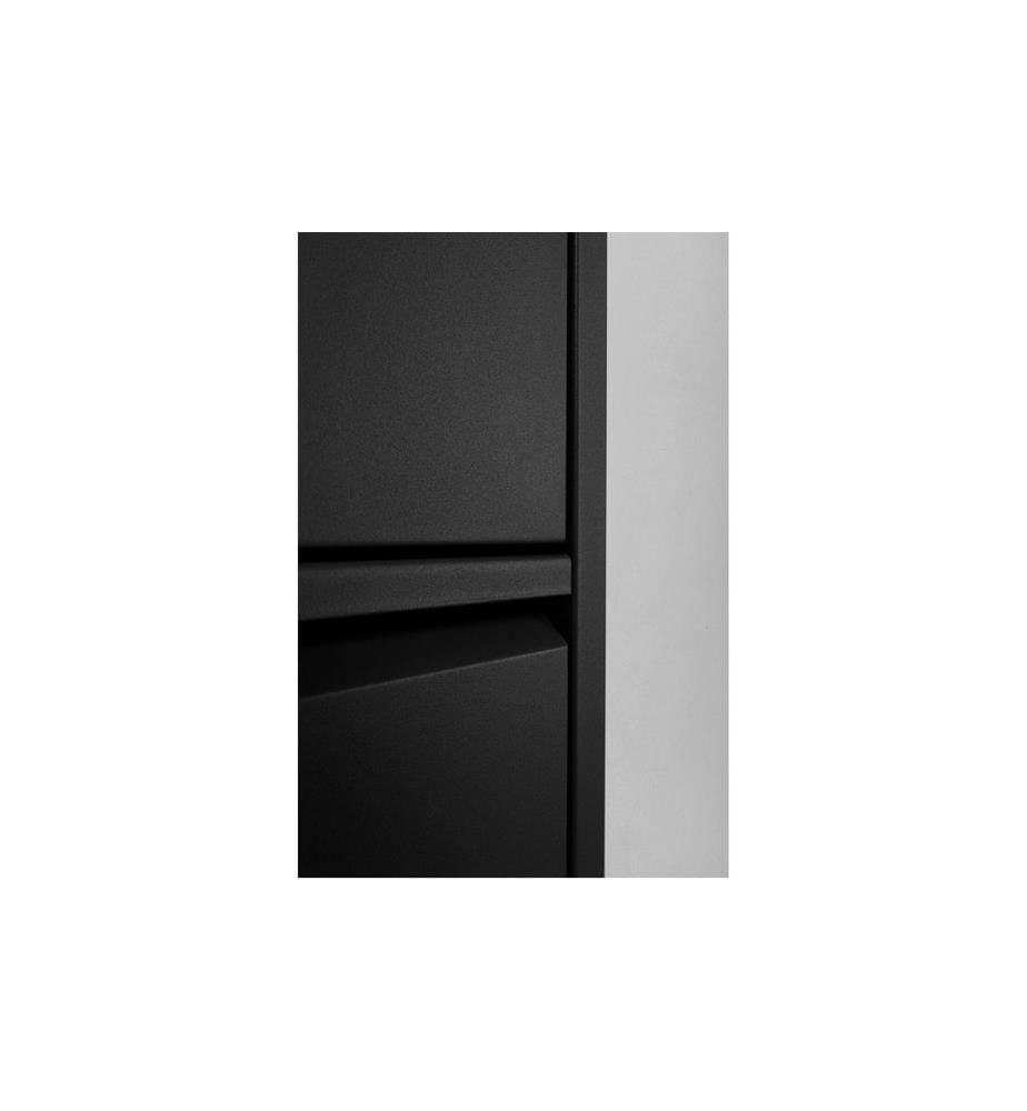 Kare Meuble à chaussures Caruso 5 portes, 50 x 170 cm, Noir