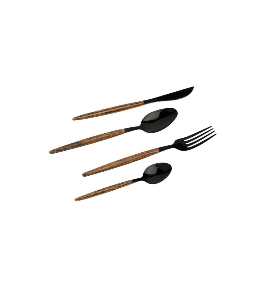 Kare Kits de couverts Paris, 16 pièces, noir mat