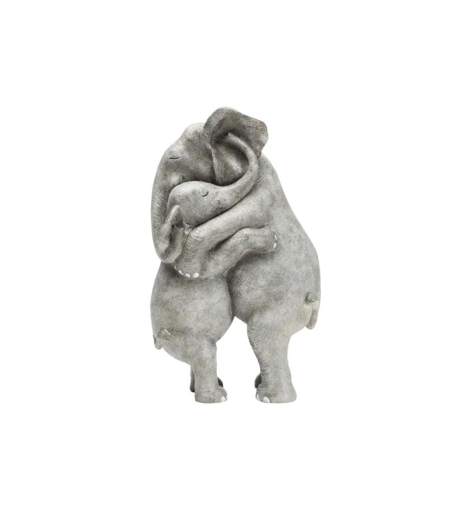 Kare Dekofigur Elephant Hug Grau