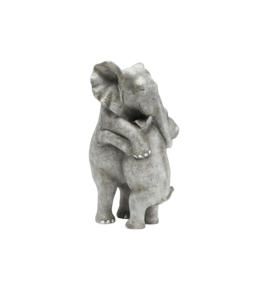 Kare Dekofigur Elephant Hug Grau