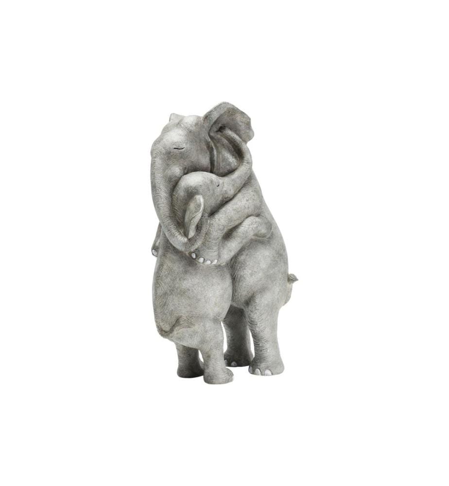 Kare Dekofigur Elephant Hug Grau