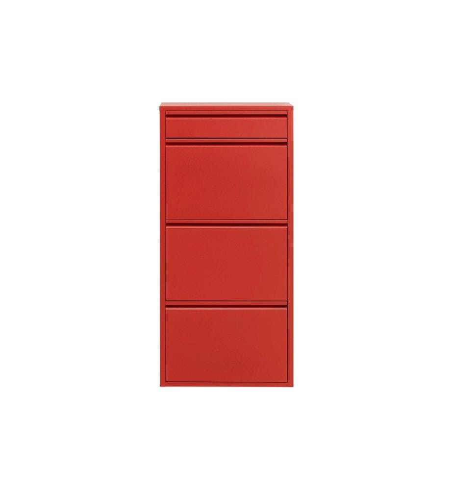 Kare Armadio scarpe Caruso 3 Plus 1, Rosso