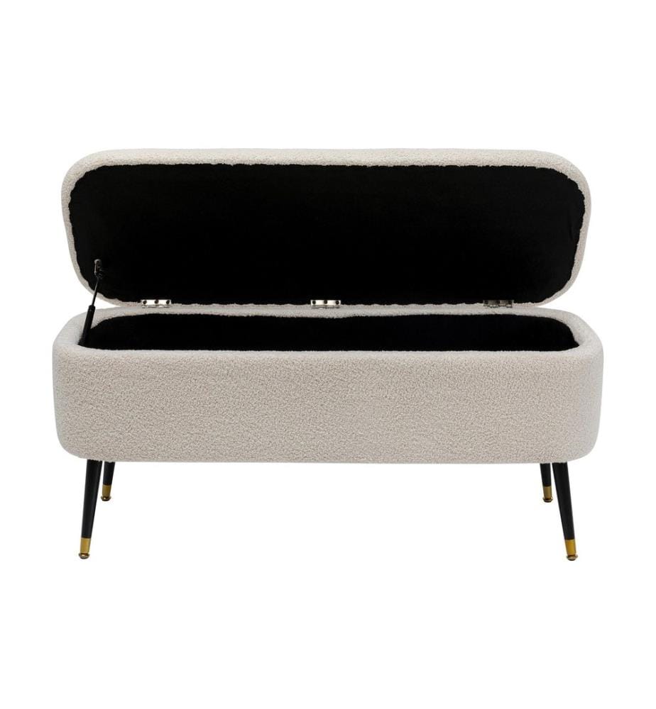 Kare Coffre d'assise Rico 109 cm, Blanc