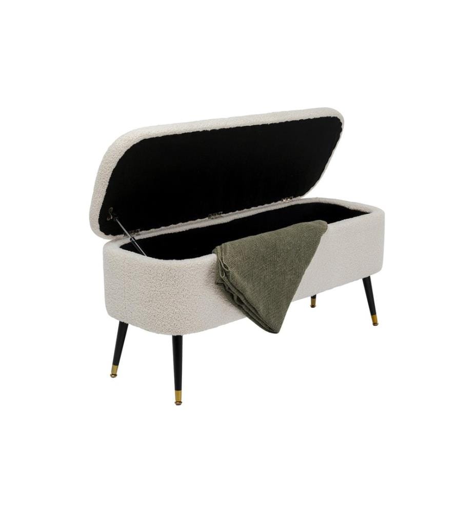 Kare Coffre d'assise Rico 109 cm, Blanc