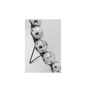 Kare Tischspiegel Disco Balls Rund Mosaik Silber Ø 26 cm