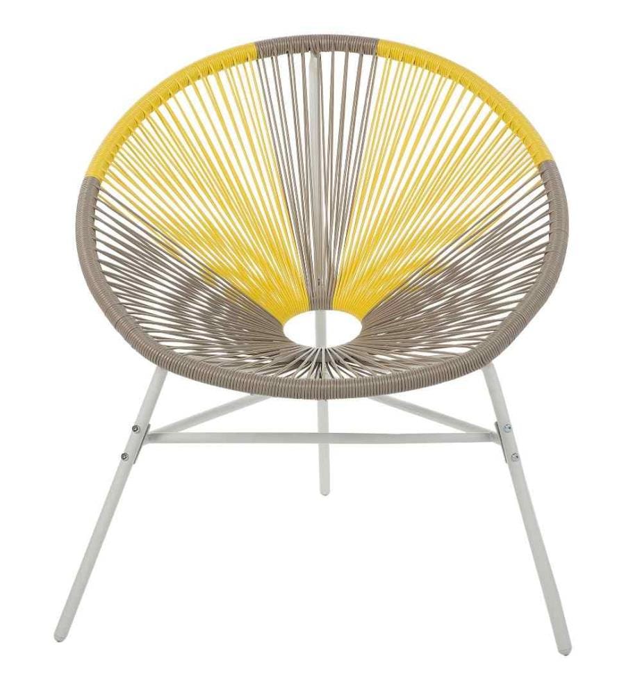 Set di 2 sedie da giardino ACAPULCO Rattan sintetico (PE) Tortora