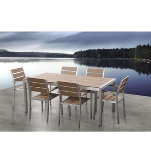 Set di 6 sedie da giardino VERNIO Marrone