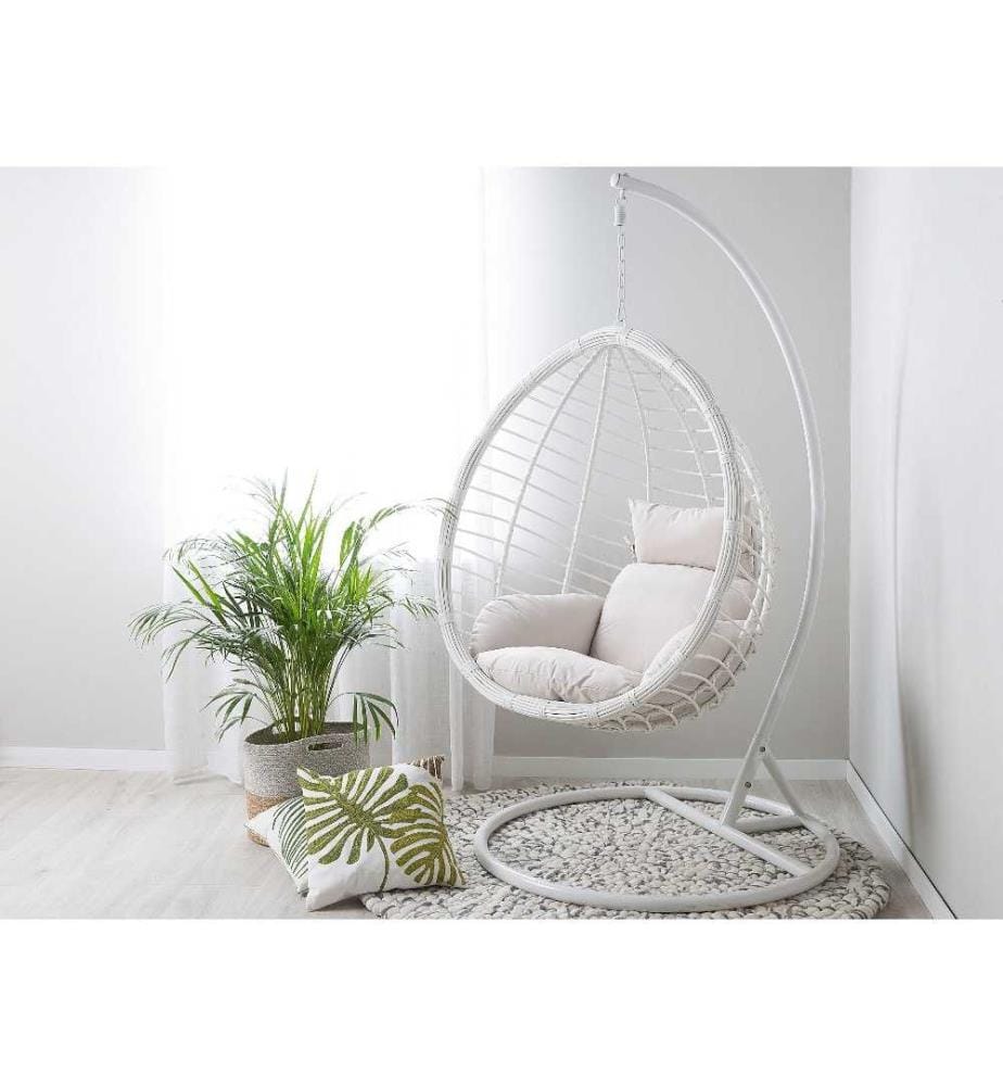 Fauteuil suspendu avec support FANO Polyrotin Blanc