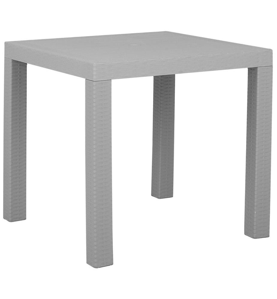 Gartentisch FOSSANO 80 cm 80 cm Hellgrau