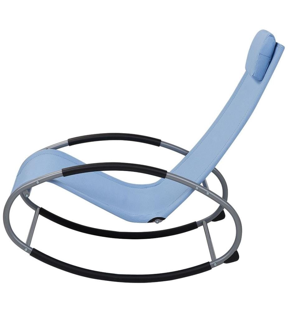 Schaukel-Sonnenliege CAMPO Stoff Blau