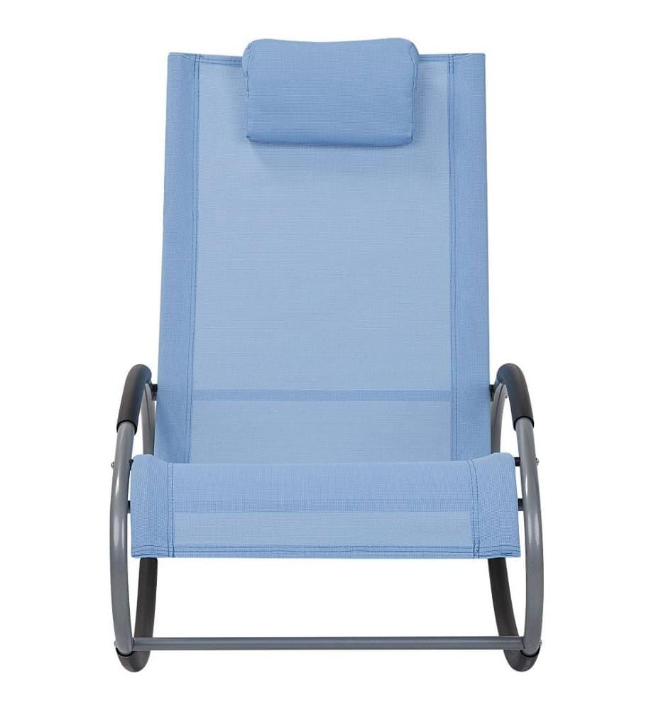 Schaukel-Sonnenliege CAMPO Stoff Blau