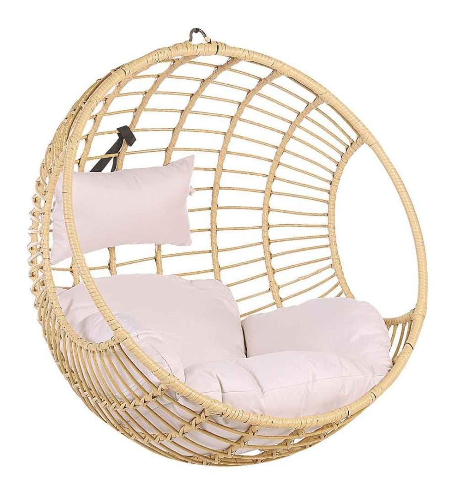 Hanging Chair with Stand ASPIO PE Rattan Natural
