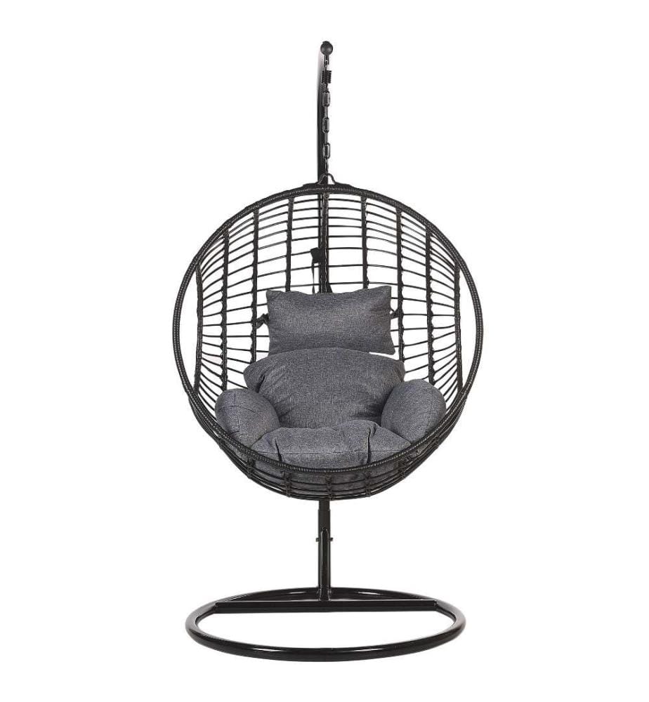 Fauteuil suspendu avec support ASPIO Polyrotin Noir