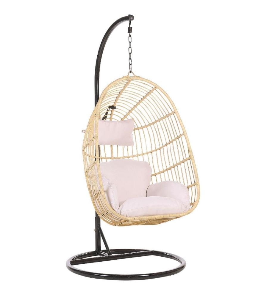 Fauteuil suspendu avec support CASOLI Polyrotin Naturel