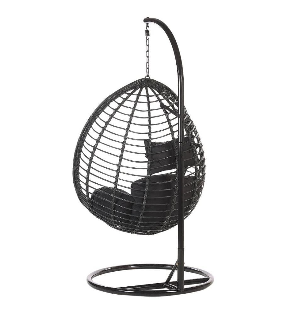 Fauteuil suspendu avec support TOLLO Polyrotin Noir