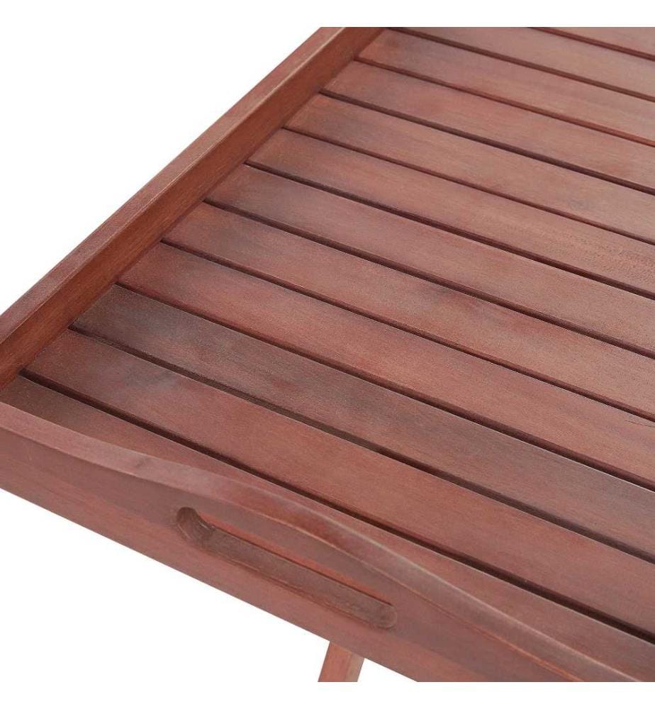 Table d'appoint pour le jardin TOSCANA Acacia Marron foncé