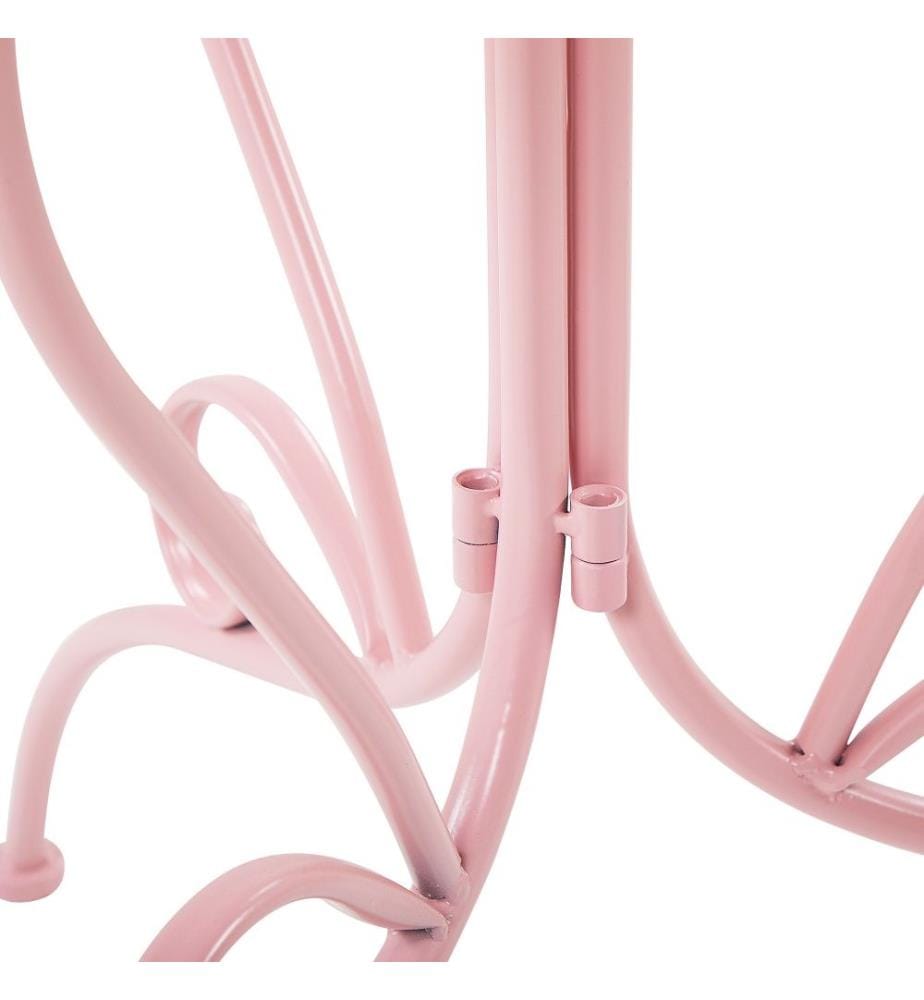 Bistro Table ALBINIA 70 cm 70 cm Metal Pink