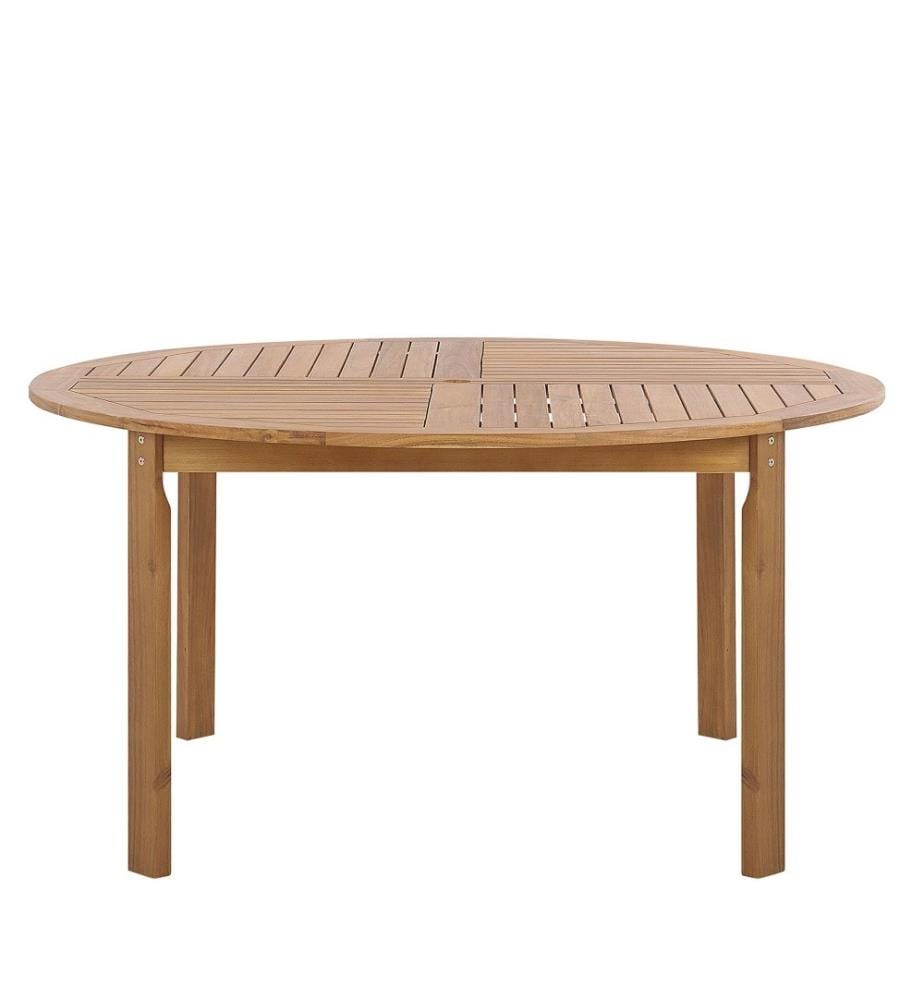 Table de salle à manger de jardin TOLVE 150 cm 150 cm Acacia Marron