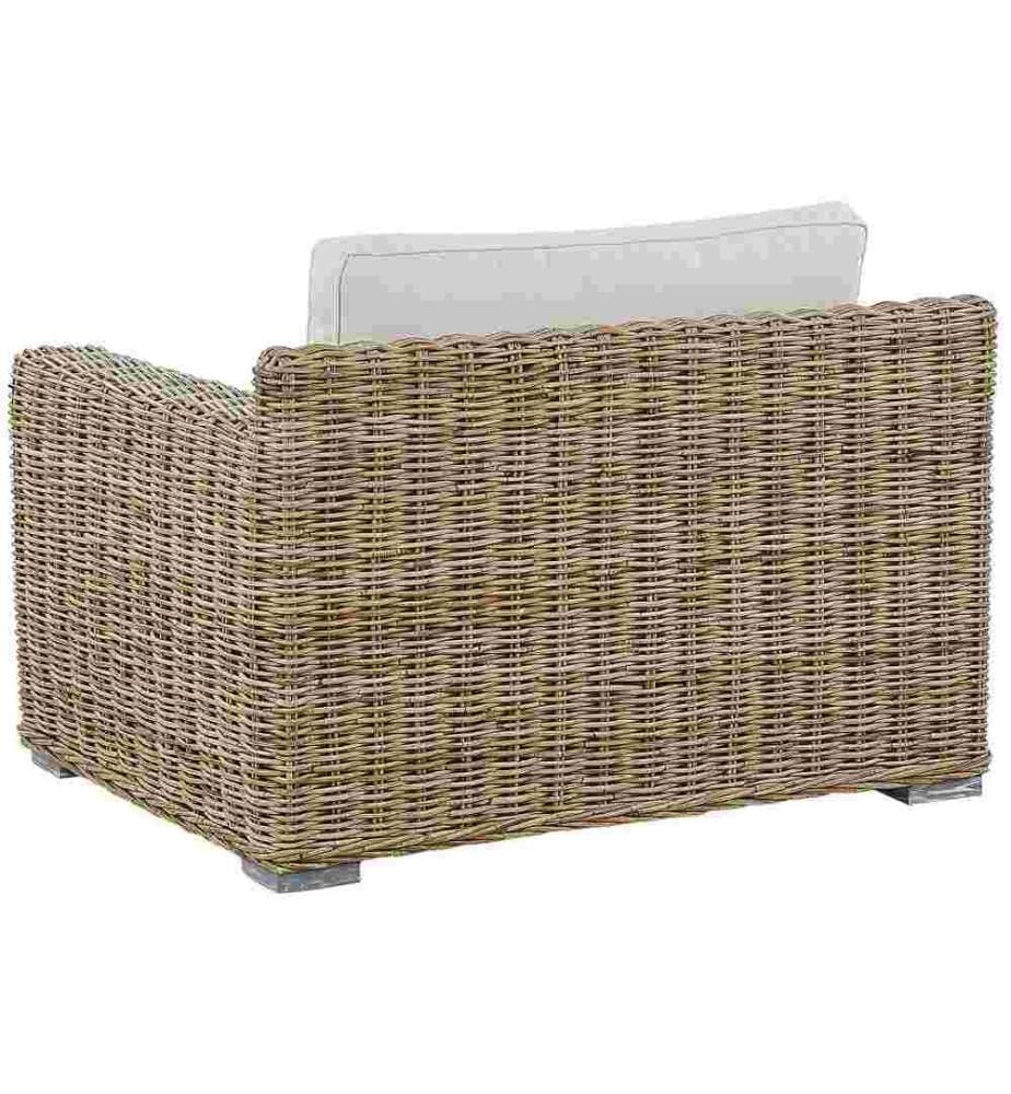 Fauteuil de jardin ARDEA Rotin Marron clair