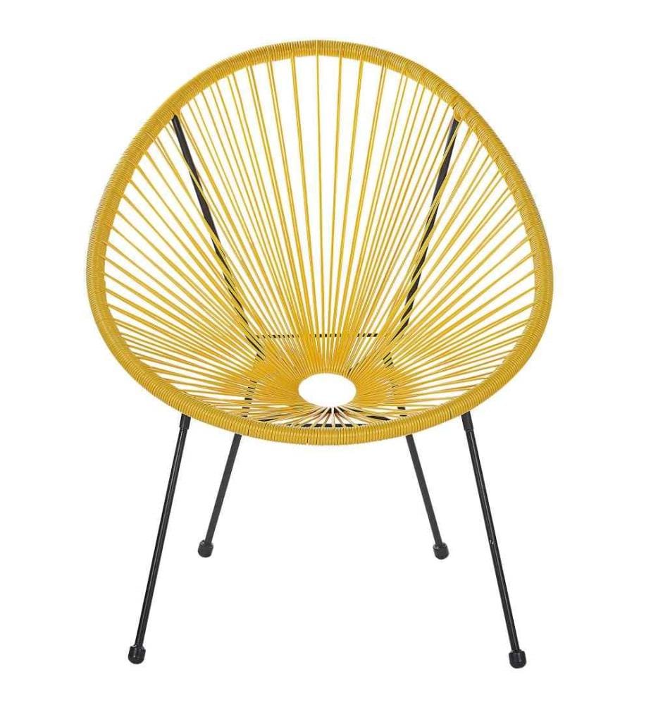 Chaise de jardin ACAPULCO II Polyrotin Jaune