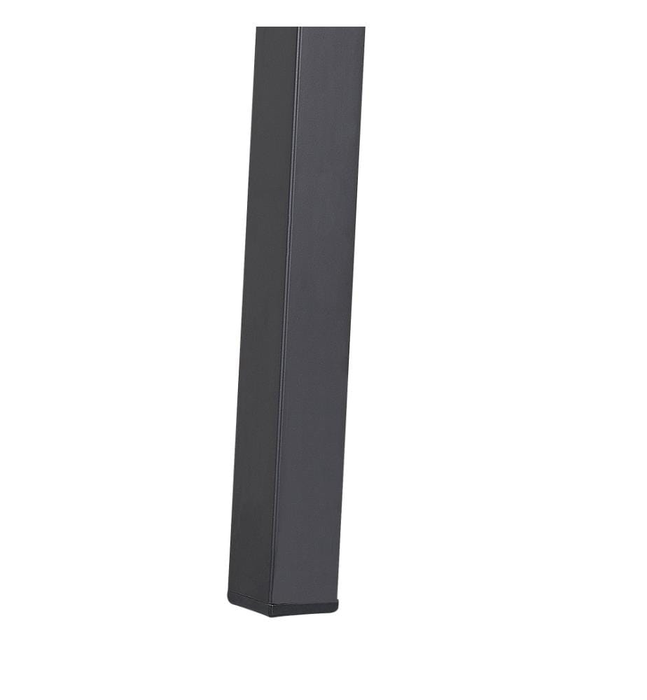 Gartentisch CANETTO 150 cm 90 cm Glas Schwarz