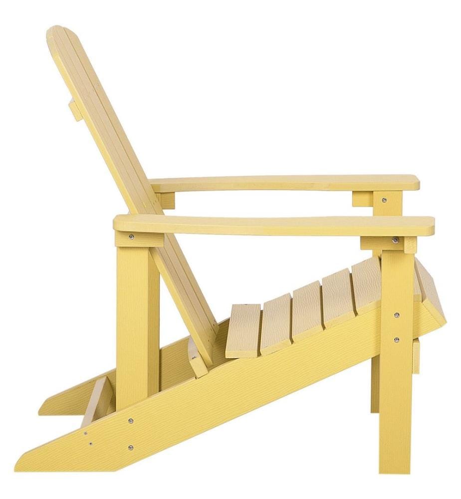 Gartenstuhl ADIRONDACK mit Fussstütze Gelb
