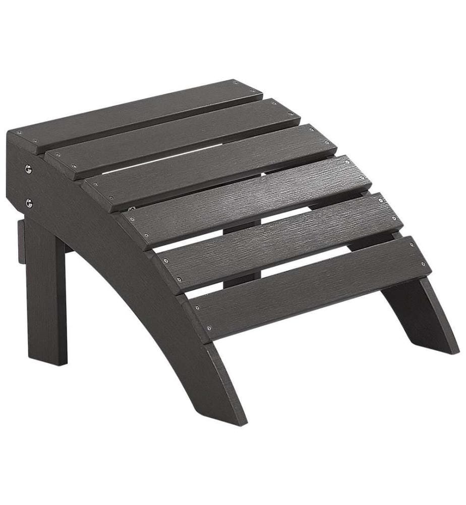 Garten Fusshocker ADIRONDACK Dunkelgrau